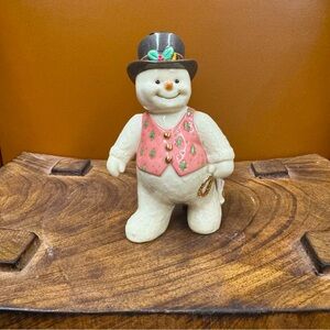 Lenox Bone China Snowman Bringing Christmas Joy Vintage